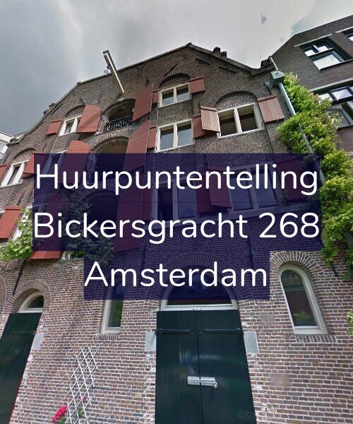 Foto gevel Huurpuntentelling voor Bickersgracht 268, Amsterdam