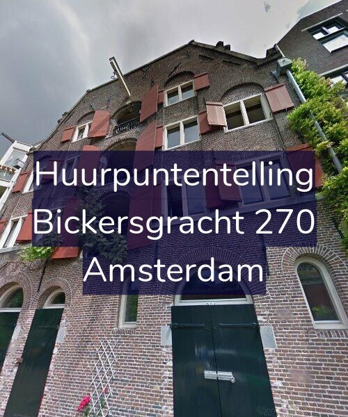 Foto gevel Huurpuntentelling voor Bickersgracht 270, Amsterdam