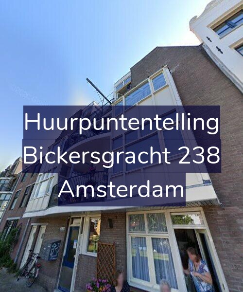 Foto gevel Huurpuntentelling voor Bickersgracht 238, Amsterdam
