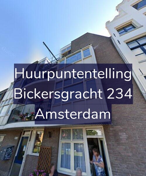 Foto gevel Huurpuntentelling voor Bickersgracht 234, Amsterdam