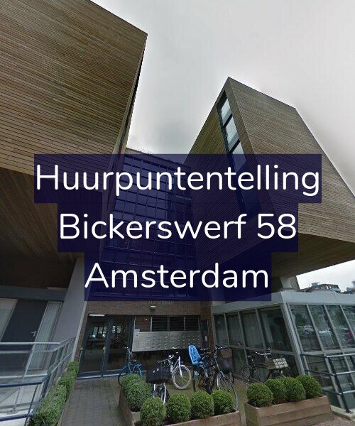 Foto gevel Huurpuntentelling voor Bickerswerf 58, Amsterdam