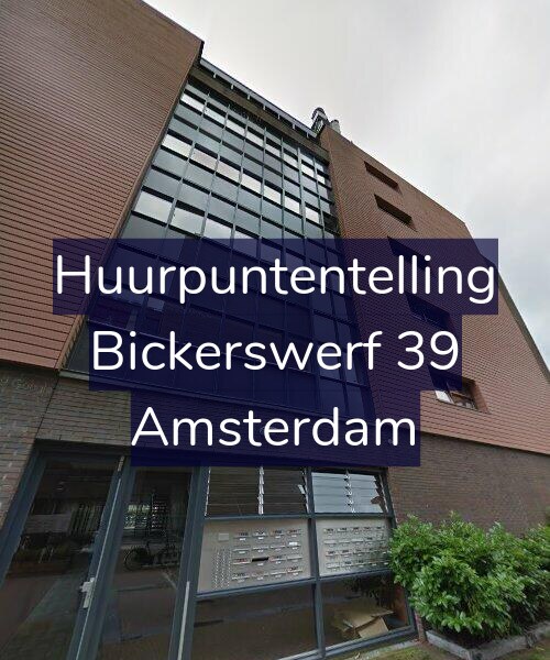 Foto gevel Huurpuntentelling voor Bickerswerf 39, Amsterdam
