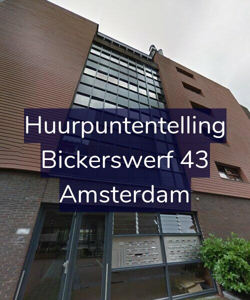 Foto gevel Huurpuntentelling voor Bickerswerf 43, Amsterdam