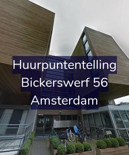 Foto gevel Huurpuntentelling voor Bickerswerf 56, Amsterdam