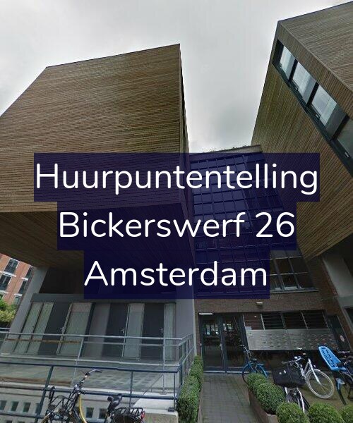 Foto gevel Huurpuntentelling voor Bickerswerf 26, Amsterdam