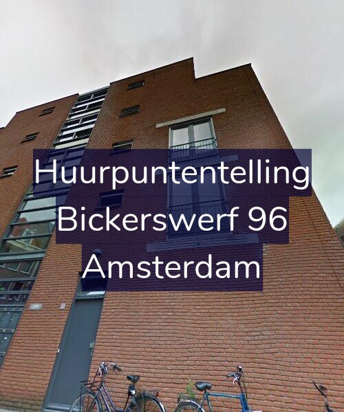 Foto gevel Huurpuntentelling voor Bickerswerf 96, Amsterdam