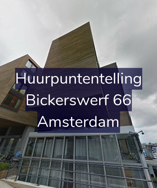 Foto gevel Huurpuntentelling voor Bickerswerf 66, Amsterdam