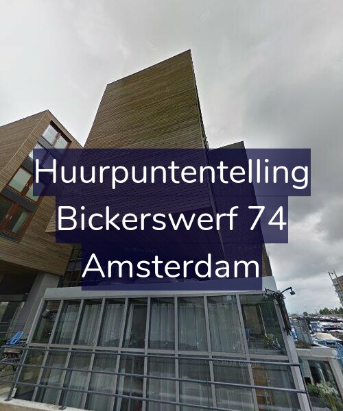 Foto gevel Huurpuntentelling voor Bickerswerf 74, Amsterdam