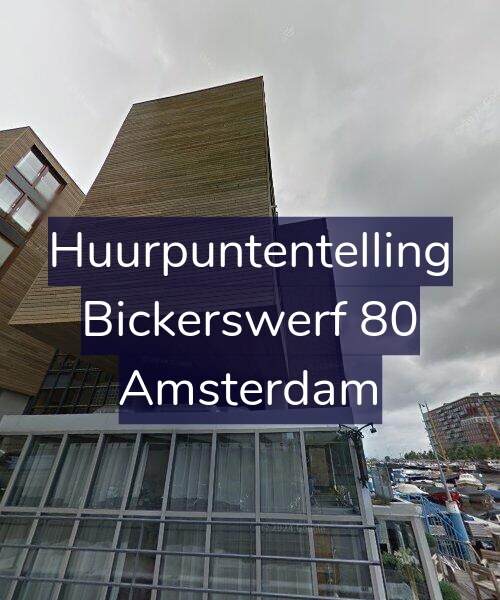 Foto gevel Huurpuntentelling voor Bickerswerf 80, Amsterdam