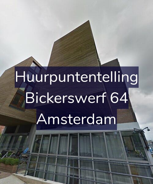 Foto gevel Huurpuntentelling voor Bickerswerf 64, Amsterdam