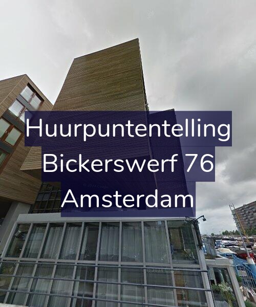 Foto gevel Huurpuntentelling voor Bickerswerf 76, Amsterdam