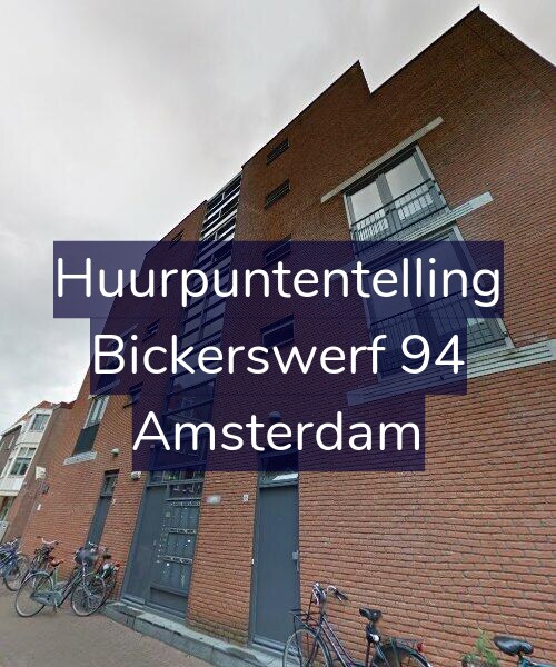 Foto gevel Huurpuntentelling voor Bickerswerf 94, Amsterdam