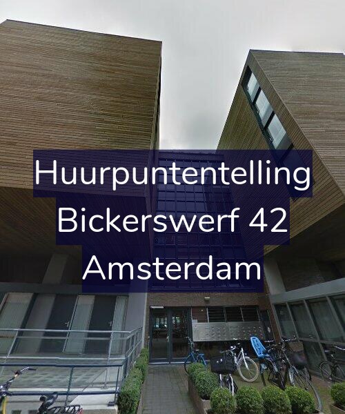 Foto gevel Huurpuntentelling voor Bickerswerf 42, Amsterdam
