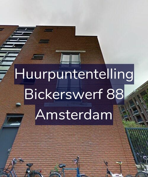 Foto gevel Huurpuntentelling voor Bickerswerf 88, Amsterdam