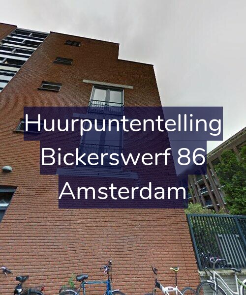 Foto gevel Huurpuntentelling voor Bickerswerf 86, Amsterdam