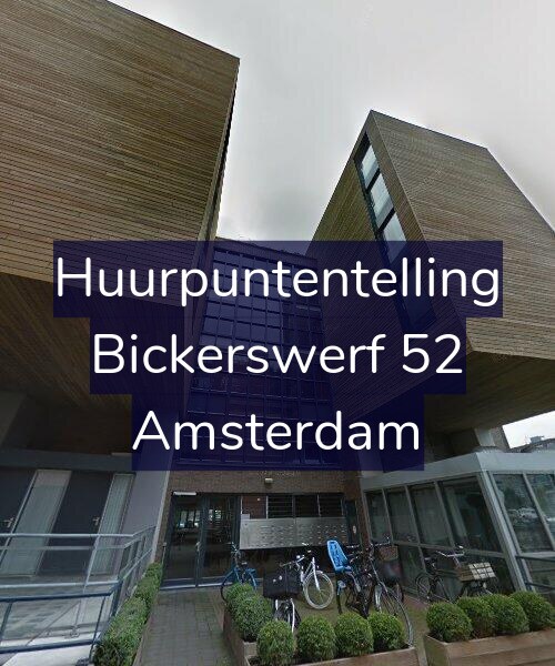 Foto gevel Huurpuntentelling voor Bickerswerf 52, Amsterdam