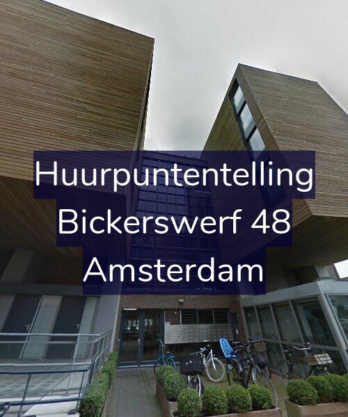 Foto gevel Huurpuntentelling voor Bickerswerf 48, Amsterdam