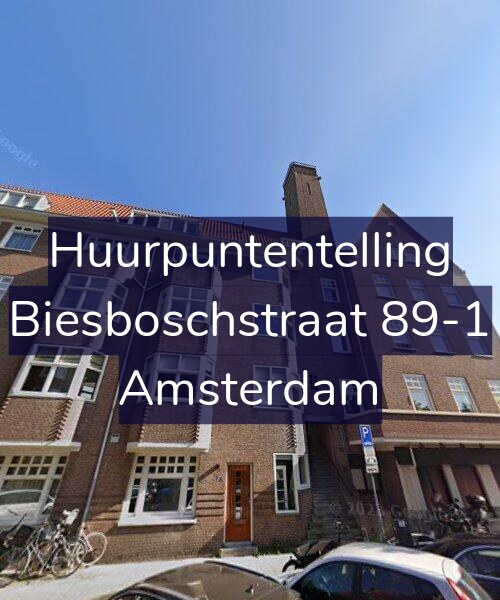 Foto gevel Huurpuntentelling voor Biesboschstraat 89-1, Amsterdam