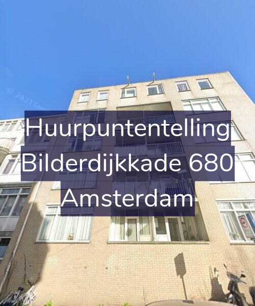 Foto gevel Huurpuntentelling voor Bilderdijkkade 680, Amsterdam