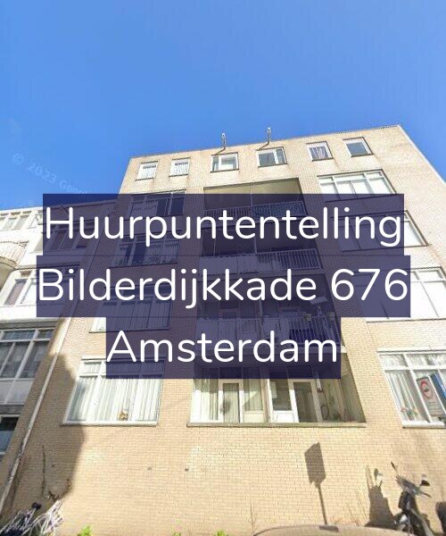 Foto gevel Huurpuntentelling voor Bilderdijkkade 676, Amsterdam