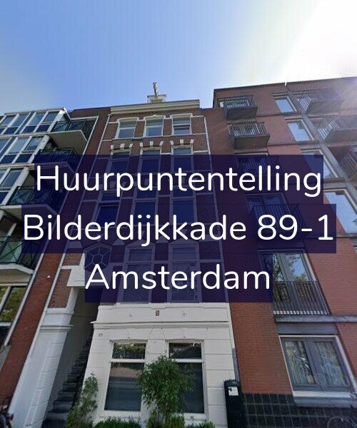 Foto gevel Huurpuntentelling voor Bilderdijkkade 89-1, Amsterdam