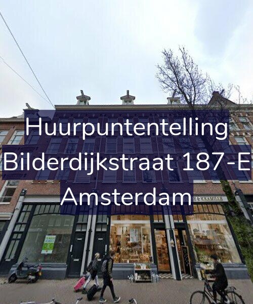Foto gevel Huurpuntentelling voor Bilderdijkstraat 187-E, Amsterdam
