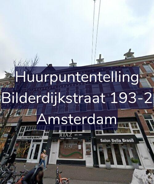 Foto gevel Huurpuntentelling voor Bilderdijkstraat 193-2, Amsterdam