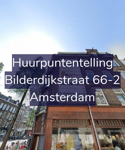 Foto gevel Huurpuntentelling voor Bilderdijkstraat 66-2, Amsterdam