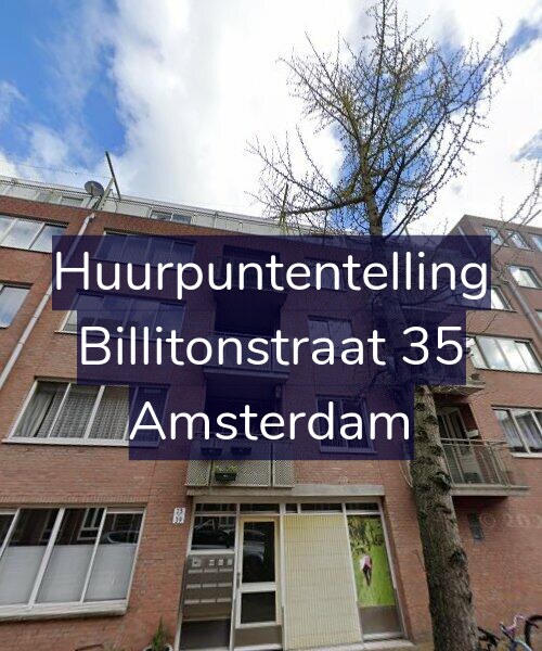 Foto gevel Huurpuntentelling voor Billitonstraat 35, Amsterdam