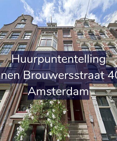 Foto gevel Huurpuntentelling voor Binnen Brouwersstraat 40-1, Amsterdam