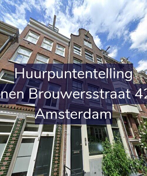 Foto gevel Huurpuntentelling voor Binnen Brouwersstraat 42-B, Amsterdam
