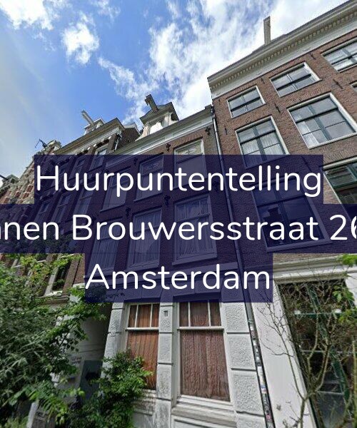 Foto gevel Huurpuntentelling voor Binnen Brouwersstraat 26-1, Amsterdam