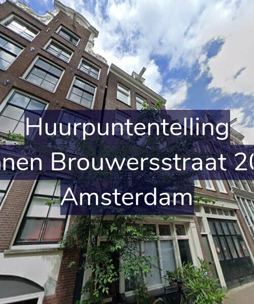 Foto gevel Huurpuntentelling voor Binnen Brouwersstraat 20-1, Amsterdam