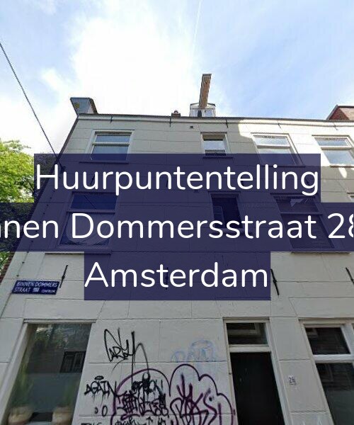 Foto gevel Huurpuntentelling voor Binnen Dommersstraat 28-1, Amsterdam