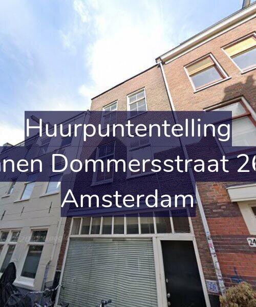 Foto gevel Huurpuntentelling voor Binnen Dommersstraat 26-1, Amsterdam