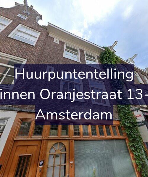 Foto gevel Huurpuntentelling voor Binnen Oranjestraat 13-1, Amsterdam