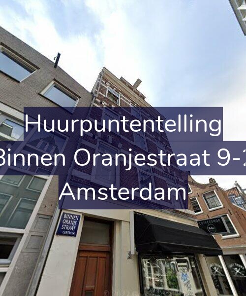Foto gevel Huurpuntentelling voor Binnen Oranjestraat 9-2, Amsterdam