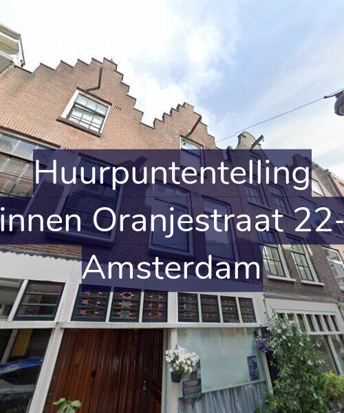 Foto gevel Huurpuntentelling voor Binnen Oranjestraat 22-1, Amsterdam
