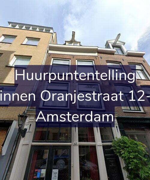 Foto gevel Huurpuntentelling voor Binnen Oranjestraat 12-1, Amsterdam