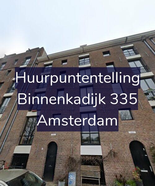 Foto gevel Huurpuntentelling voor Binnenkadijk 335, Amsterdam