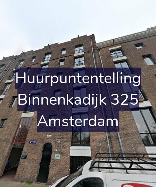 Foto gevel Huurpuntentelling voor Binnenkadijk 325, Amsterdam