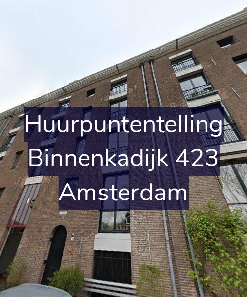 Foto gevel Huurpuntentelling voor Binnenkadijk 423, Amsterdam