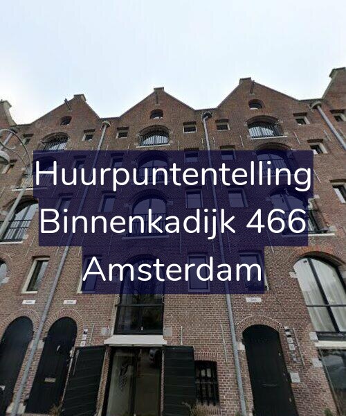 Foto gevel Huurpuntentelling voor Binnenkadijk 466, Amsterdam