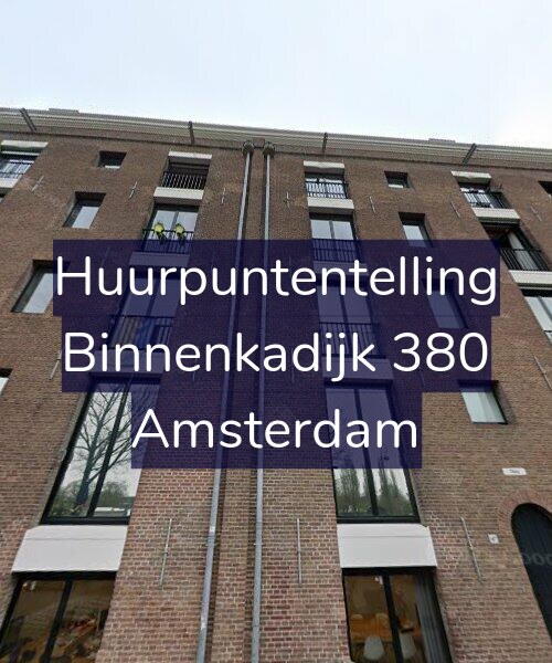 Foto gevel Huurpuntentelling voor Binnenkadijk 380, Amsterdam