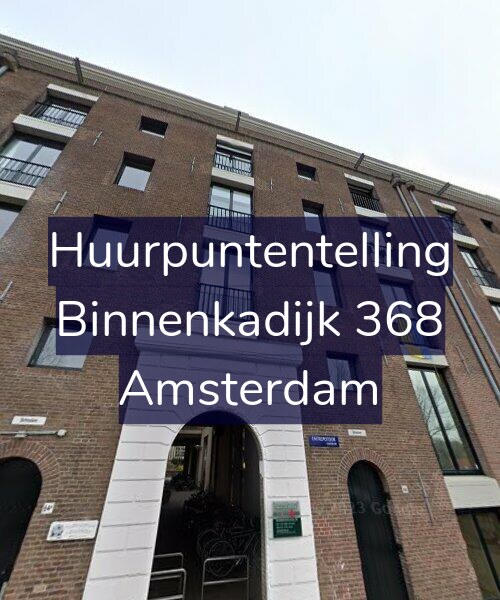 Foto gevel Huurpuntentelling voor Binnenkadijk 368, Amsterdam