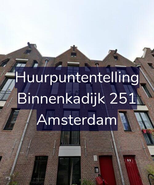 Foto gevel Huurpuntentelling voor Binnenkadijk 251, Amsterdam