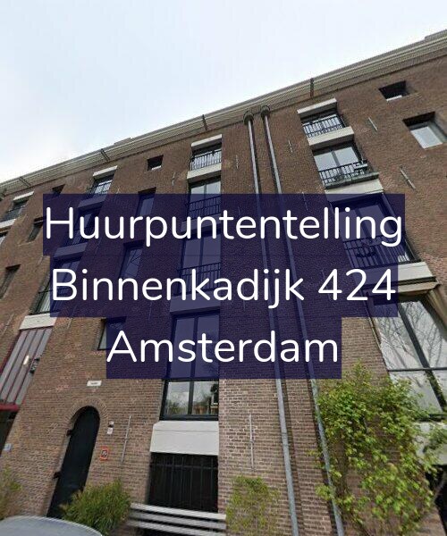 Foto gevel Huurpuntentelling voor Binnenkadijk 424, Amsterdam