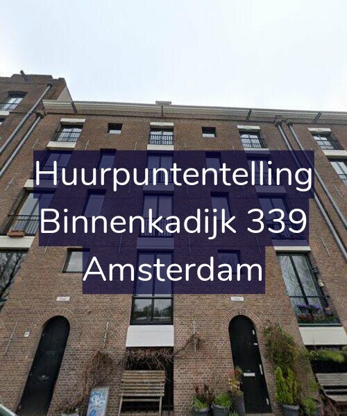 Foto gevel Huurpuntentelling voor Binnenkadijk 339, Amsterdam
