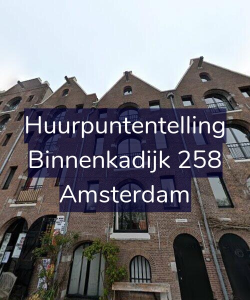 Foto gevel Huurpuntentelling voor Binnenkadijk 258, Amsterdam