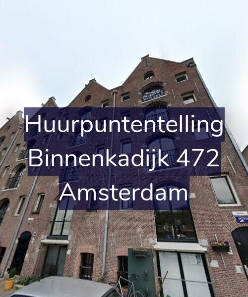 Foto gevel Huurpuntentelling voor Binnenkadijk 472, Amsterdam